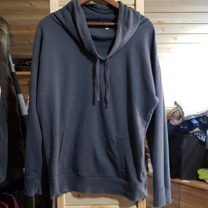 Dark Heatherish Gray Cowl Neck sweatshirt